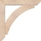 Ekena Millwork Thorton Slat Smooth Bracket w/ Offset Brace, Douglas Fir, 5 1/2"W x 30"D x 30"H BKT0604X30X30THR06SDF - alternate 4